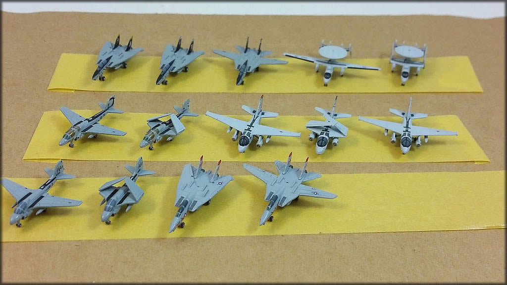 Squadrons of 1/700 aircraft (a commission job)